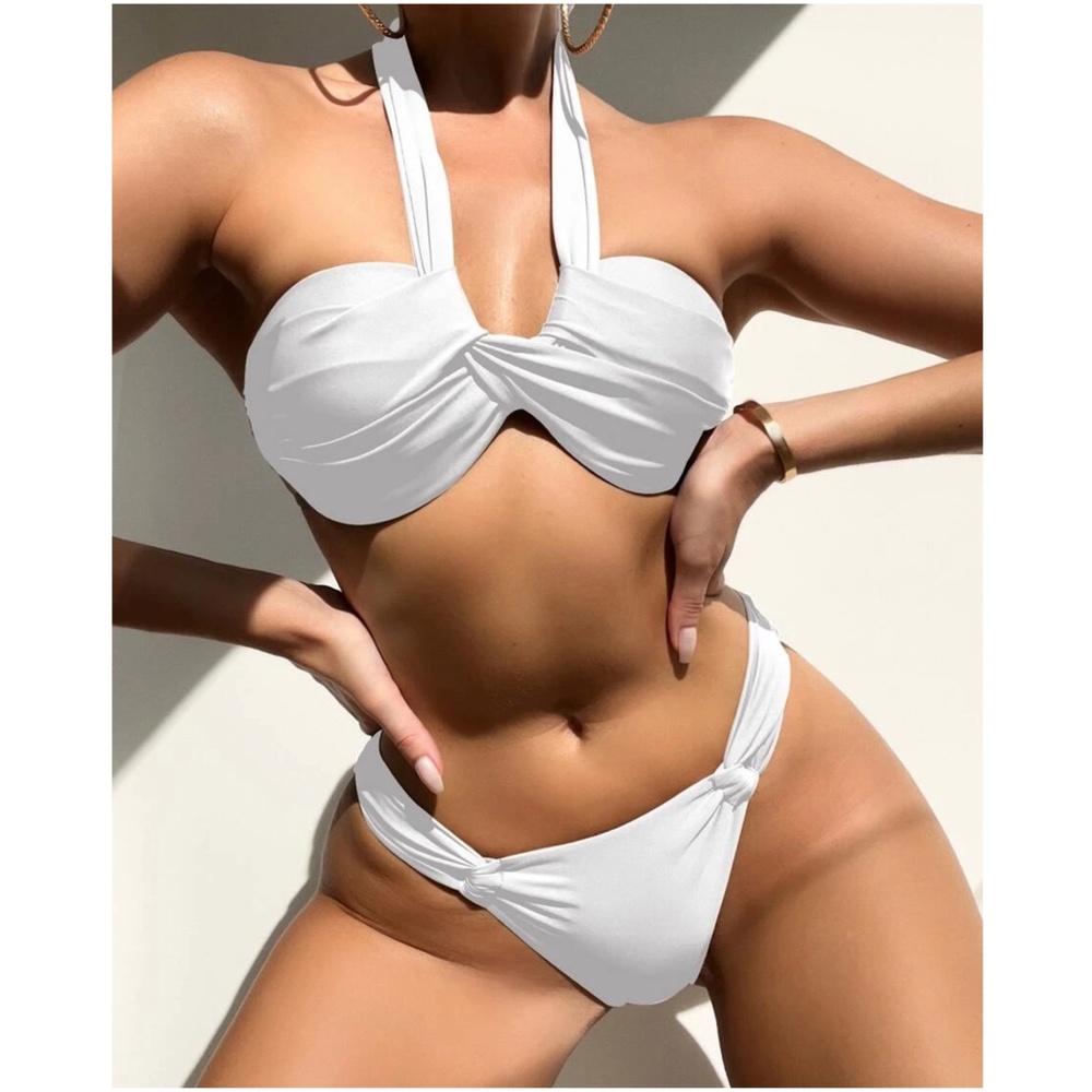 Twisted halter Top Cheeky Bikini Swim Beach - Picture 9 of 12